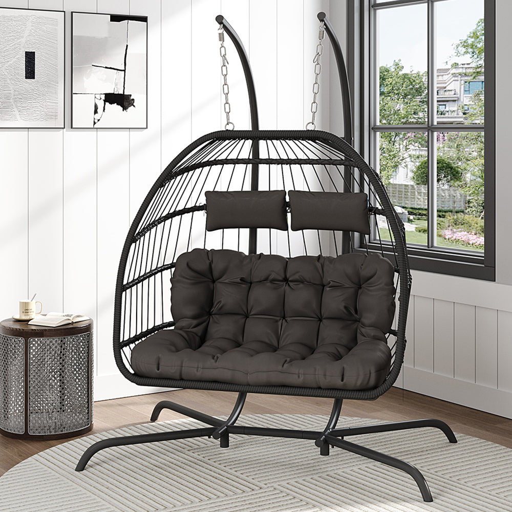 Garden Swing 2-Seater Egg Chair